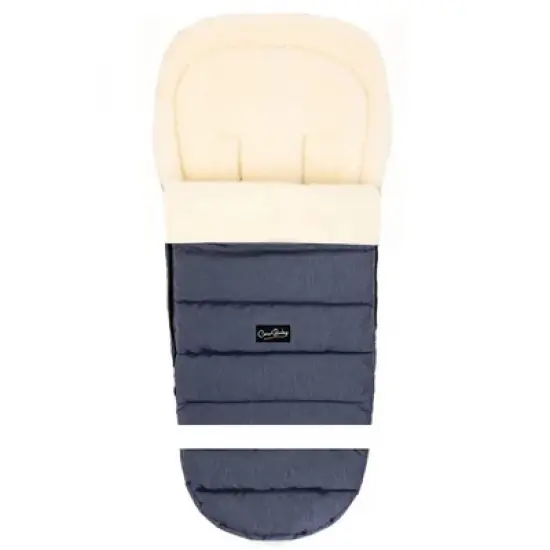Cover Baby 0-3 Years Arctic Organic Wool Adjustable Footmuff in Navy image {1}