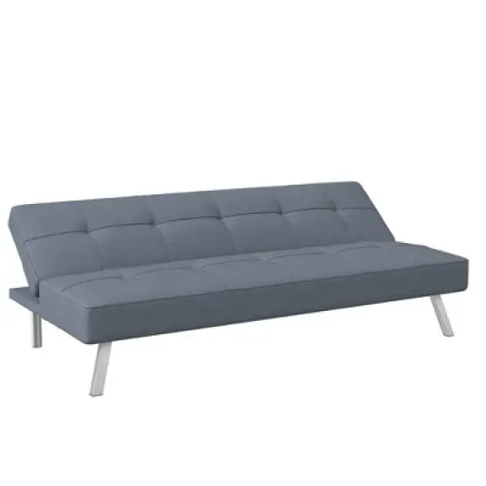 Colette Convertible Futon Sofa Bed Light Gray - Serta image {3}