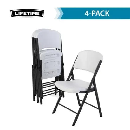 Lifetime Commercial Grade Folding Chair, 4-Pack, Assorted Colors image {5}