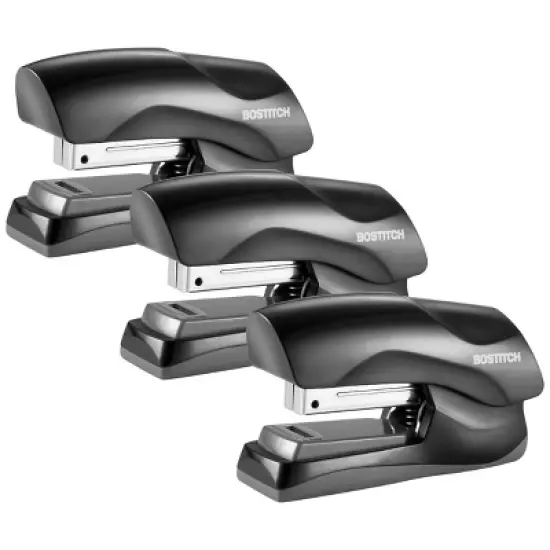 3pk Flat Clinch Stapler 40 Sheet Capacity Black - Bostitch image {8}