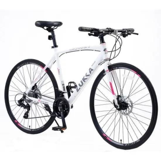 Gulches 700C Hybrid Bicycle with Disc Brakes - White image {7}