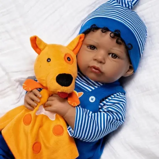 Paradise Galleries Realistic Toddler Boy Doll - Puppy Pal, 7-Piece Reborn Doll Gift Set with Magnetic Pacifier image {6}