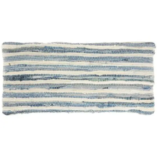 Life Styles Woven Throw Pillow Denim - Mina Victory image {6}