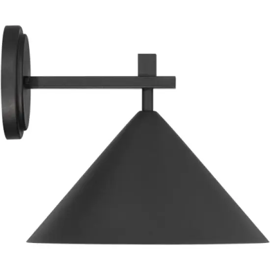 John Timberland Apex 9 3/4" High Modern Outdoor Wall Light Fixture Mount Porch House Exterior Dark Sky Weatherproof Textured Black Finish Metal image {6}