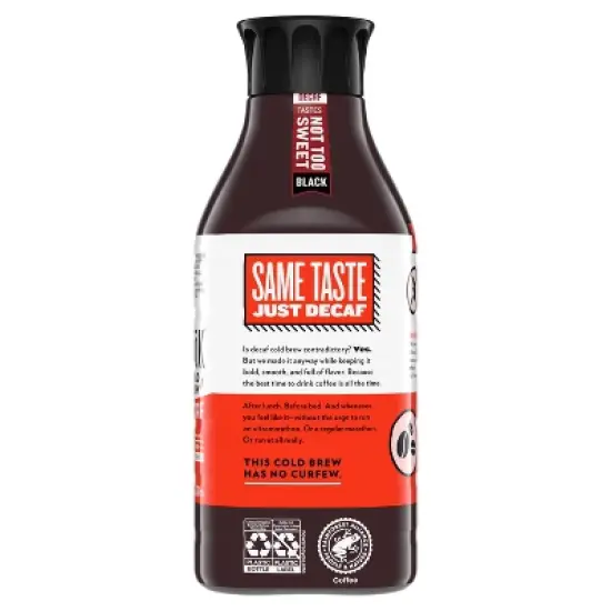 SToK Decaf Not Too Sweet Cold Brew Coffee - 48 fl oz image {11}