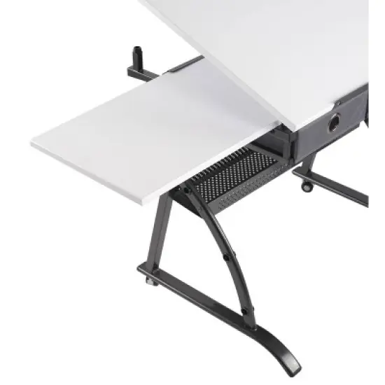 Core Drawing Table and Stool Set Charcoal Black/White - studio designs image {13}