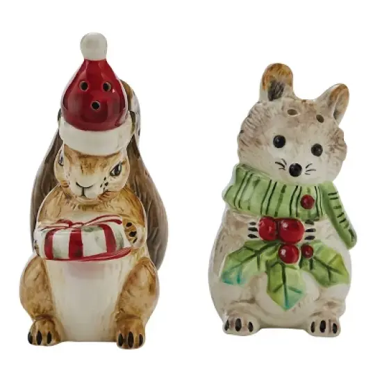 Park Designs Farmhouse Snowman Salt & Pepper Set - Red image {3}