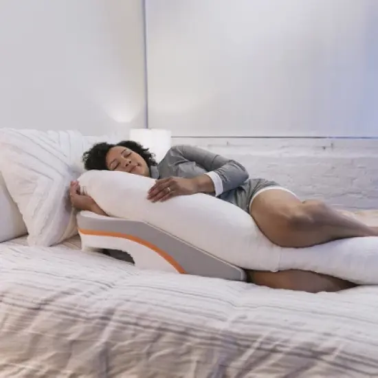 MedCline Reflux Relief System, Bundle - Bed Wedge Pillow for Acid Reflux Relief, Full Body Pillow + Extra Cases image {4}