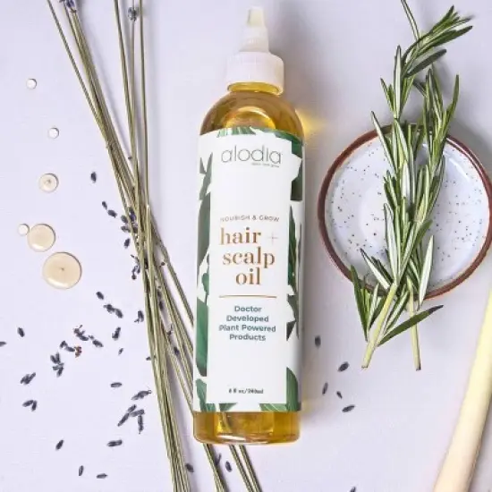 Alodia Nourish and Grow Healthy Hair and Scalp Oil - 8 fl oz image {7}