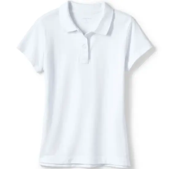 Lands' End School Uniform Girls Short Sleeve Feminine Fit Mesh Polo Shirt image {14}