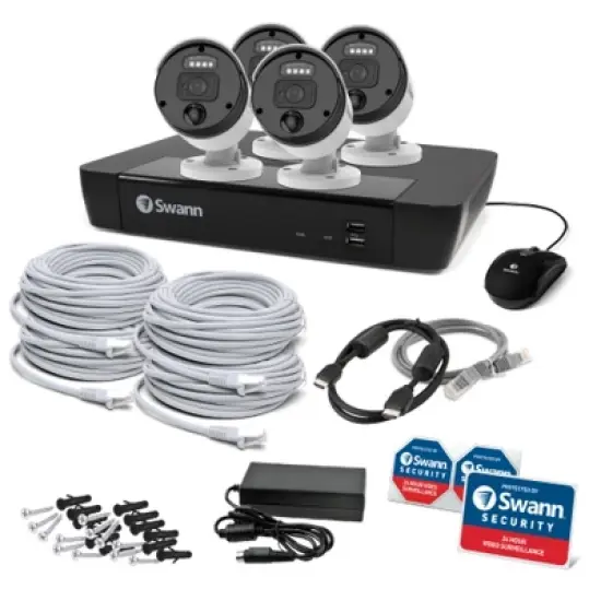 Swann NVR Security System, Round Master Bullet Cameras, 87680 Hub, Black image {6}