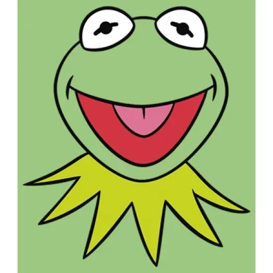 Girl's The Muppets Kermit the Frog Face T-Shirt image {1}