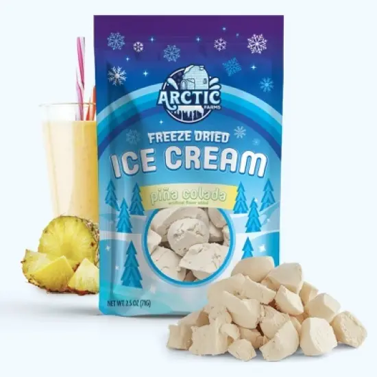 Arctic Farms Freeze Dried Ice Cream That Does Not Melt (Bits) (Pina Colada) image {7}