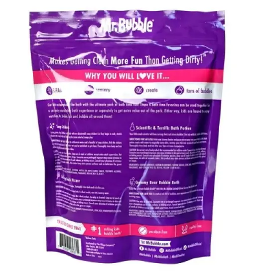 Mr. Bubble Kids' Ultimate Pack of Bath Time Fun Gift Set - 8.18oz image {1}