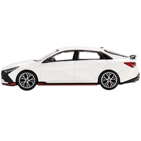 Hyundai Elantra N Ceramic White Limited Edition to 1560 pieces Worldwide 1/64 Diecast Model Car by True Scale Miniatures image {1}
