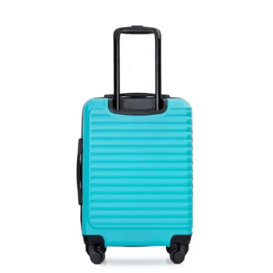 Gulches 20" Lightweight Carry-On Luggage, Spinner Wheels, Turquoise, Durable ABS Material image {3}
