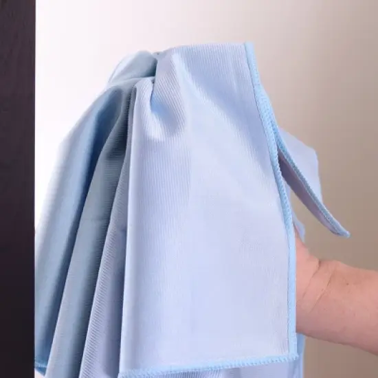 Arkwright Smart Choice Shiny Glass Cleaning Cloths (12 Pack), 16x16, Microfiber image {6}