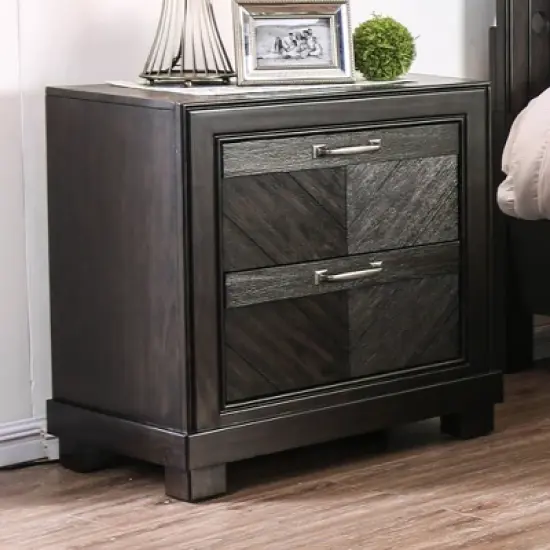 Vrolen 2 Drawer Nightstand Espresso - HOMES: Inside + Out image {1}