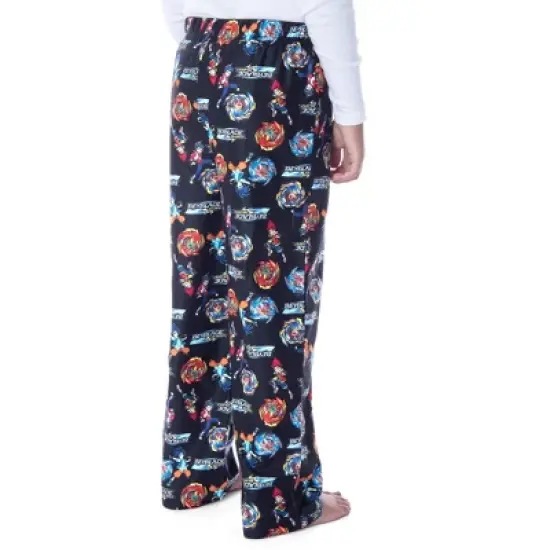 Beyblade Burst Super King Boys' Spinner Tops Character Kids Pajama Pants Black image {1}