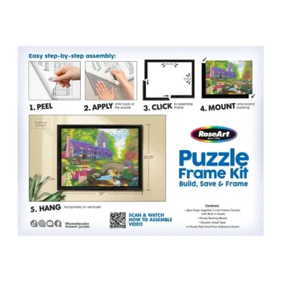 RoseArt Frame Kit Jigsaw Puzzle - 4pc image {5}