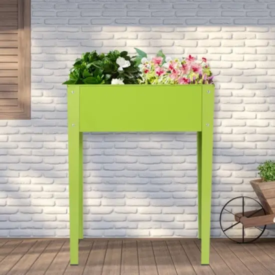 Tangkula Outdoor Elevated Garden Plant Stand Raised Garden Bed with Legs for Indoor and Outdoor Use 25" x13" x 31.5" image {1}