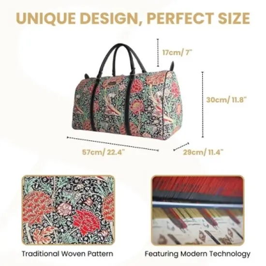 Signare USA William Morris The Cray Big Holdall/Duffel Bag image {2}