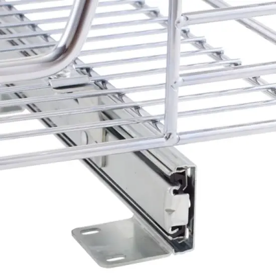 Glidez Multipurpose Chrome-Plated Steel Pull-Out/Slide-Out Storage Organizer for Under Cabinet Use - Chrome image {6}