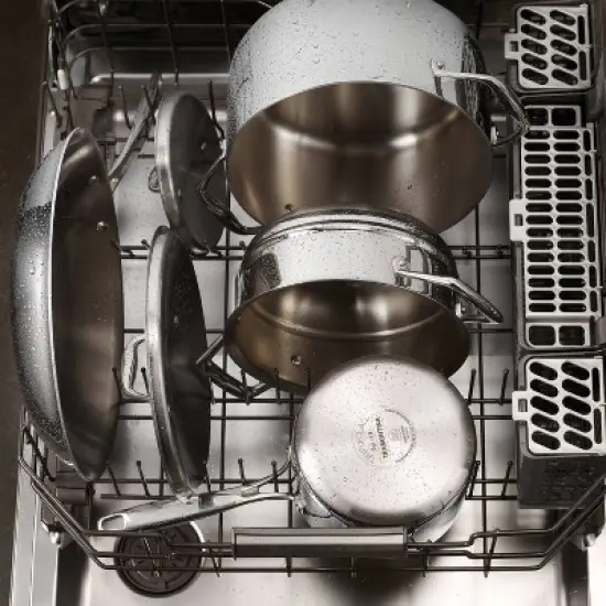 Tramontina Gourmet Tri-Ply Clad 4qt Sauce Pan with Lid Silver image {9}