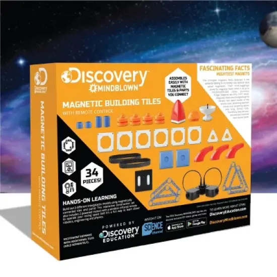 Discovery #Mindblown Magnetic Building Tiles Building with Remote Control image {8}