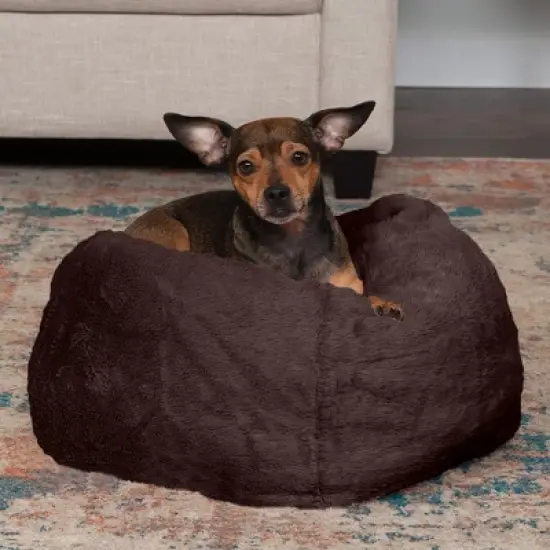 FurHaven Round Plush Ball Dog Bed image {2}