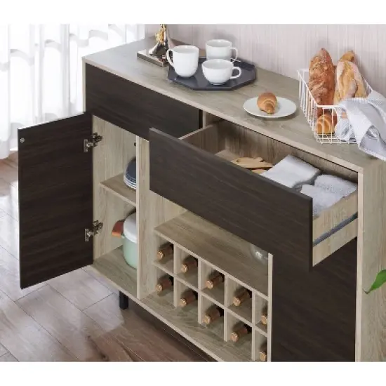 Hyme Two-Tone Buffet Server Wenge - miBasics image {7}