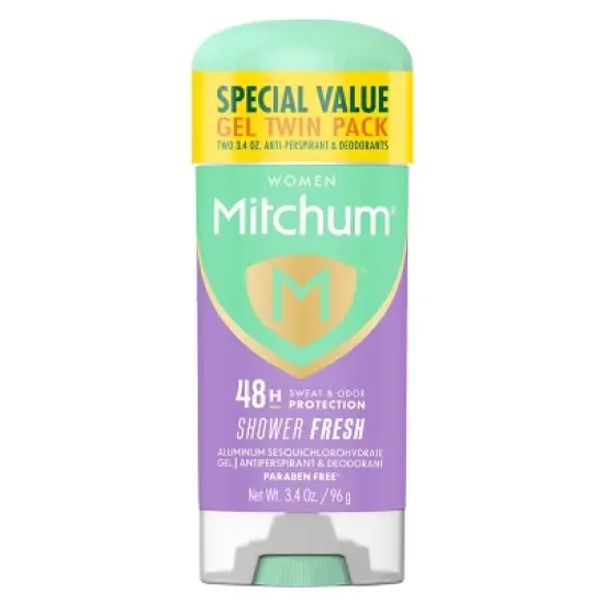 Mitchum Women's Triple Odor Protection Antiperspirant & Deodorant Gel - Shower Fresh - 3.4oz/2pk image {9}