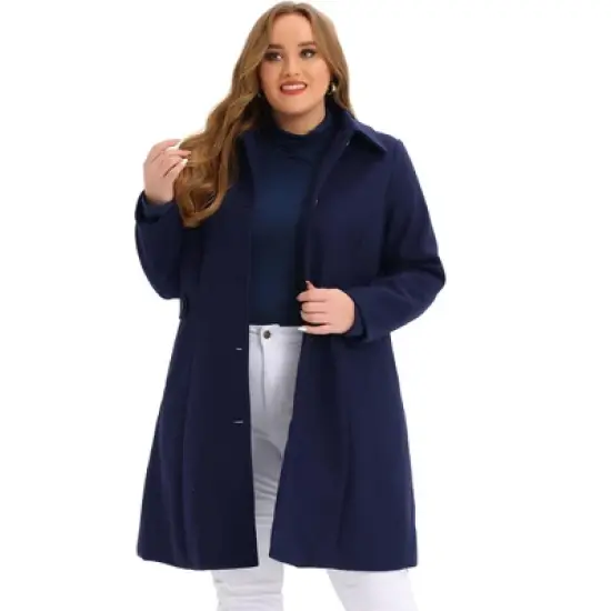 Agnes Orinda Women's Plus Size Winter Outfits Utility Belted Fashion Overcoats image {17}