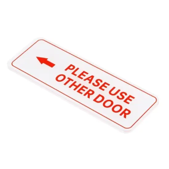 Unique Bargains Self-Adhesive Decor Business Please Use Other Door Left Arrow Sign image {4}
