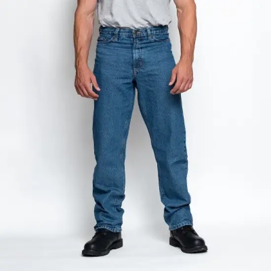 Full Blue Men's Big & Tall 5-Pocket Relaxed Fit Jean image {4}