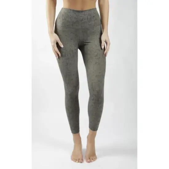 Yogalicious - Women's Nude Tech Water Droplet High Waist Ankle Legging image {5}