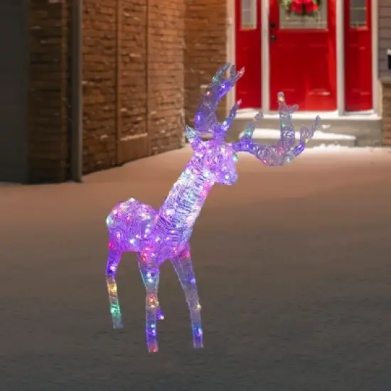 Northlight LED Color Changing Commercial Grade Acrylic Reindeer Outdoor Christmas Decoration - 46.5" image {1}