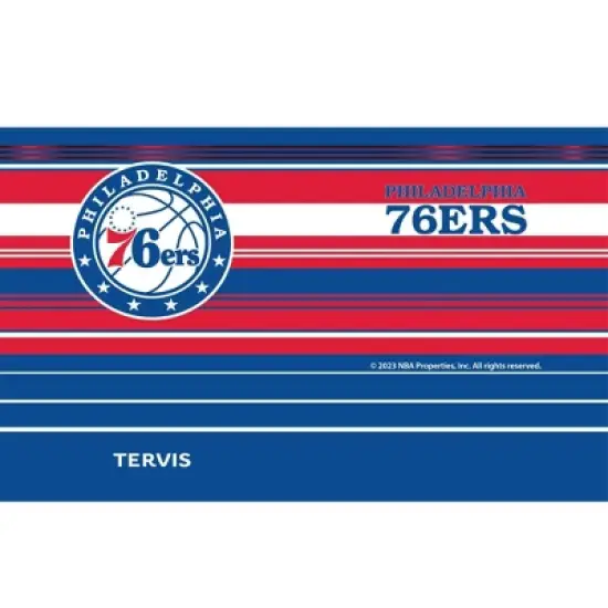 NBA Philadelphia 76ers 20oz Hype Stripes Stainless Steel Tumbler image {1}