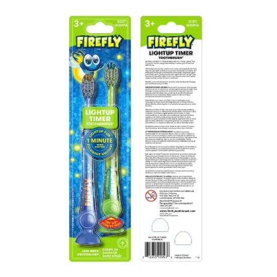 Firefly Kids' Light-Up Timer Toothbrush - Soft - 2ct image {5}