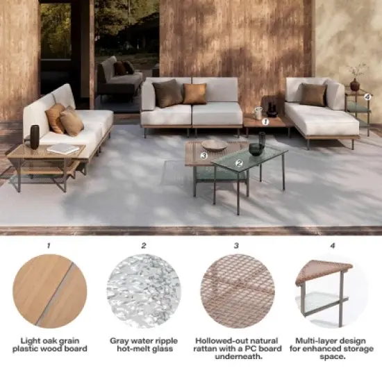 LAUSAINT HOME 10-Piece Wicker Patio Conversation Set image {5}
