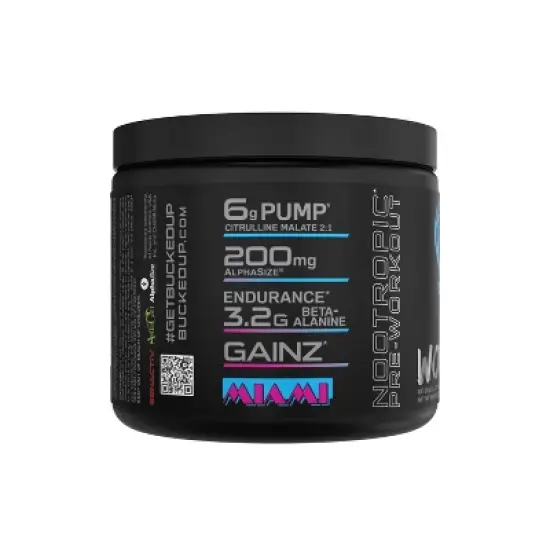 Bucked Up Pre-Workout Supplement Powder - Miami - 8.6oz image {2}