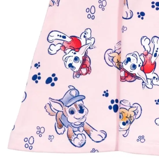 PAW Patrol Skye Chase Marshall Girls French Terry Skater Dress and Scrunchie Little Kid to Big Kid image {7}