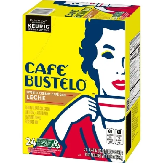 Cafe Bustelo CON LECHE Medium Roast Coffee Pods - 24ct image {3}