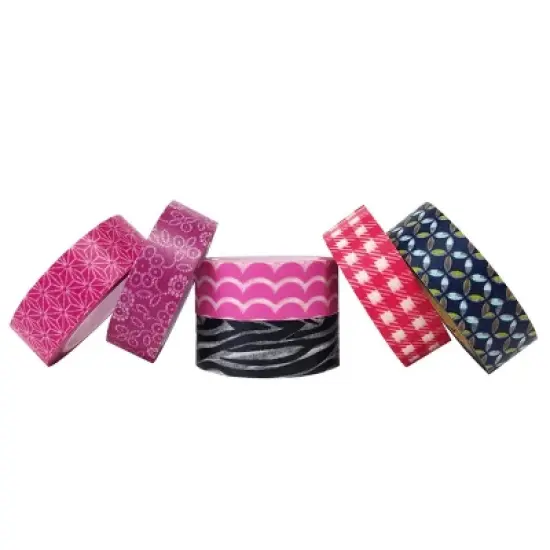 Wrapables Washi Masking Tape Collection, Premium Value Pack image {5}