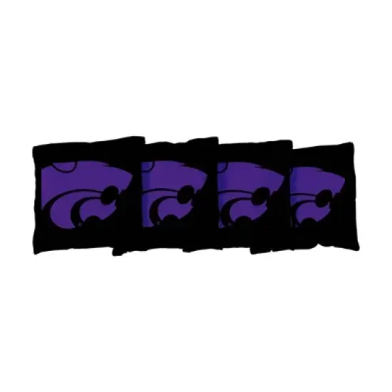 NCAA Kansas State Wildcats Corn-Filled Cornhole Bags Black - 4pk image {1}