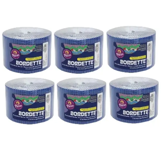 Bordette&reg; Decorative Border, Royal Blue, 2-1/4" x 50', 6 Rolls image {2}
