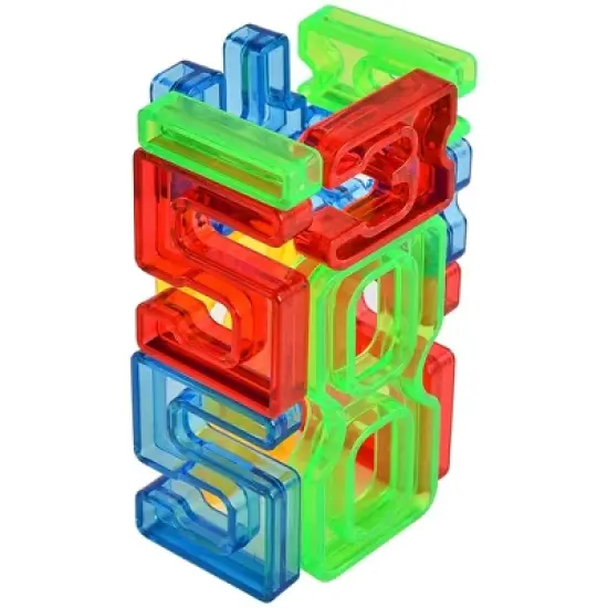 Link 140-Piece Set Transparent Number Tiles for Early Education and Countless Games with Storage Bin - Makes A Great Gift image {2}