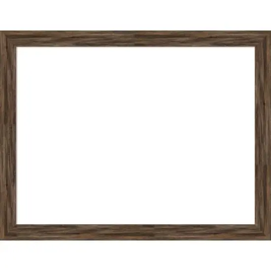 Amanti Art Regis Barnwood Mocha Narrow Framed Dry Erase Magnetic Board image {12}