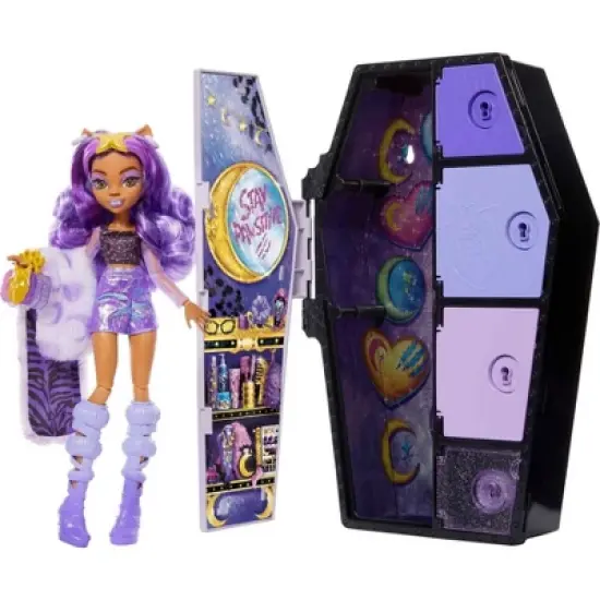 Monster High Skulltimates Secrets Fearidescent Clawdeen Wolf Fashion Doll image {5}