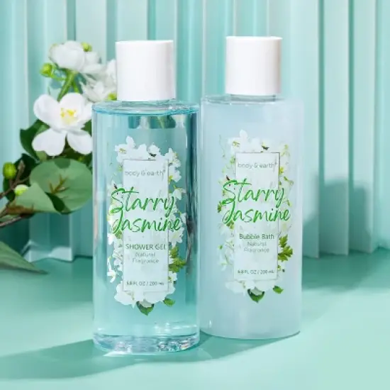 Body & Earth 11pc Starry Jasmine Spa Set & Tote  image {2}